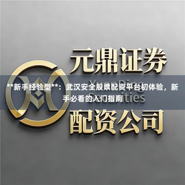 **新手经验型**：武汉安全股票配资平台初体验，新手必看的入门指南
