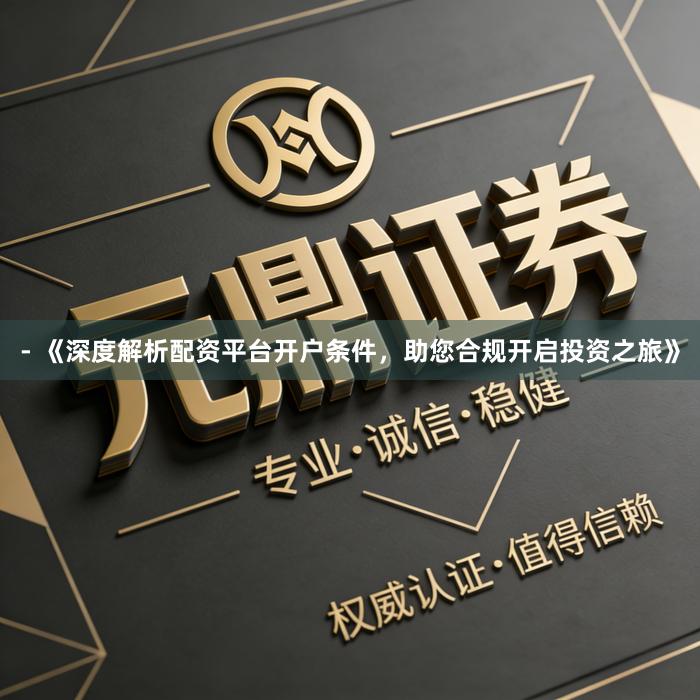 - 《深度解析配资平台开户条件，助您合规开启投资之旅》